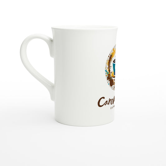 White 10oz Porcelain Slim Mug