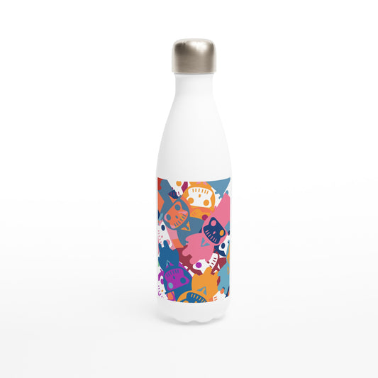 White 15oz Ceramic Mug - White 17oz Stainless Steel Water Bottle