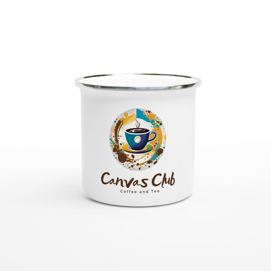 White 12oz Enamel Mug