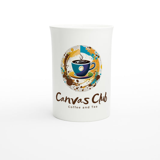 White 10oz Porcelain Slim Mug