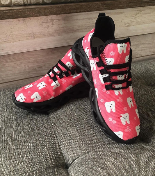 Red Nurse Themed Running Shoe