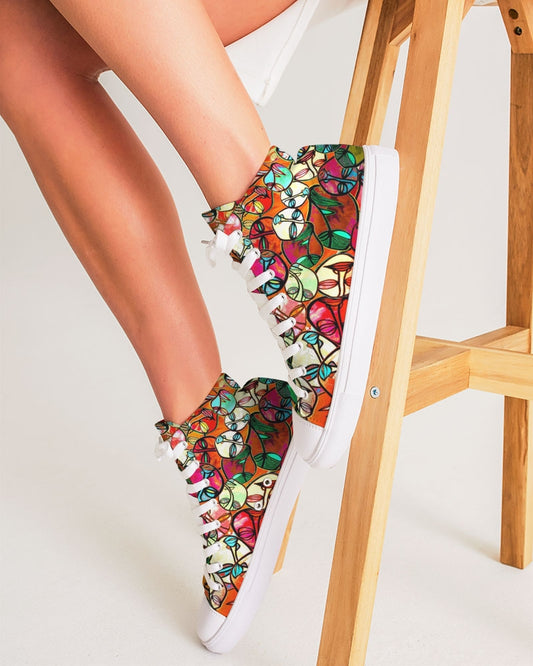 Primordial Water Fall Women's Hightop Canvas Shoe