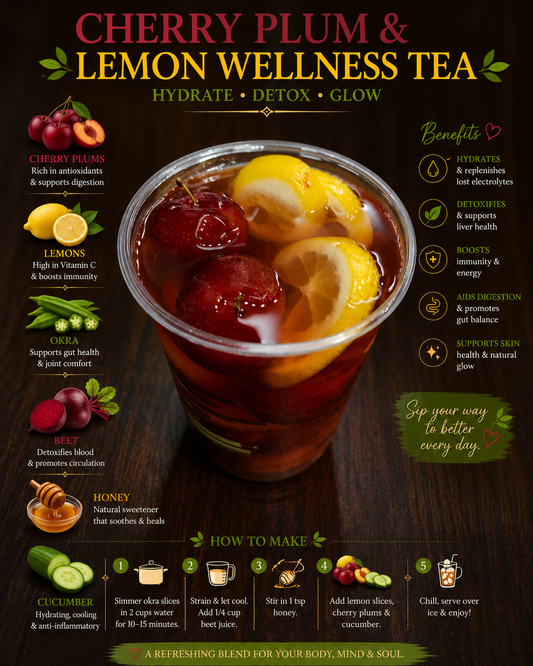 Cherry Plum and Lemon Wellness Tea