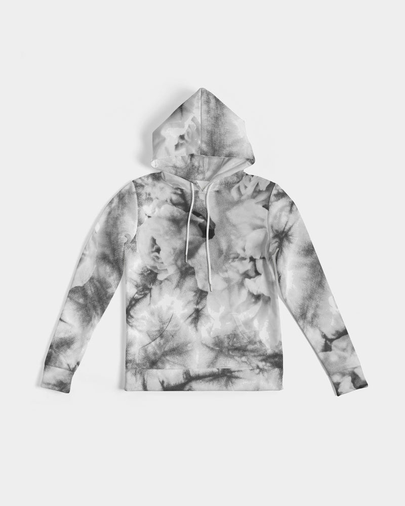 Gray Floral Evoblack Women's Hoodie