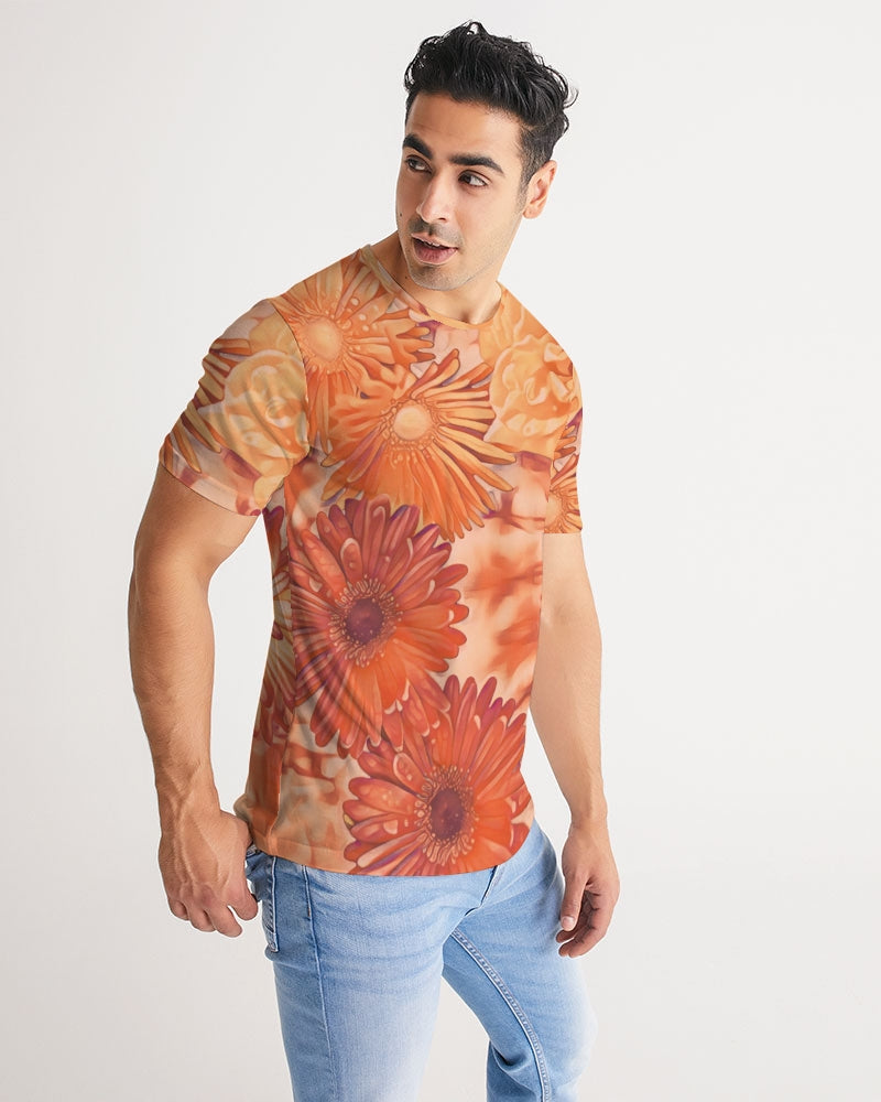 Orange Floral Evoblack Men's Tee