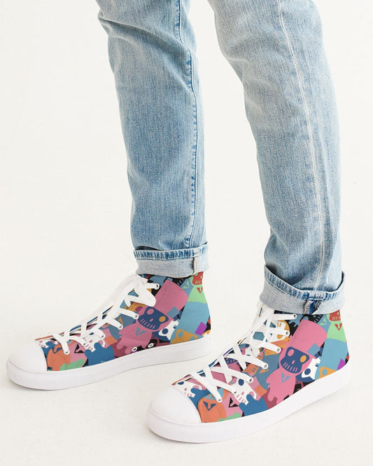 Hover Above Fear Men's Hightop Canvas Shoe