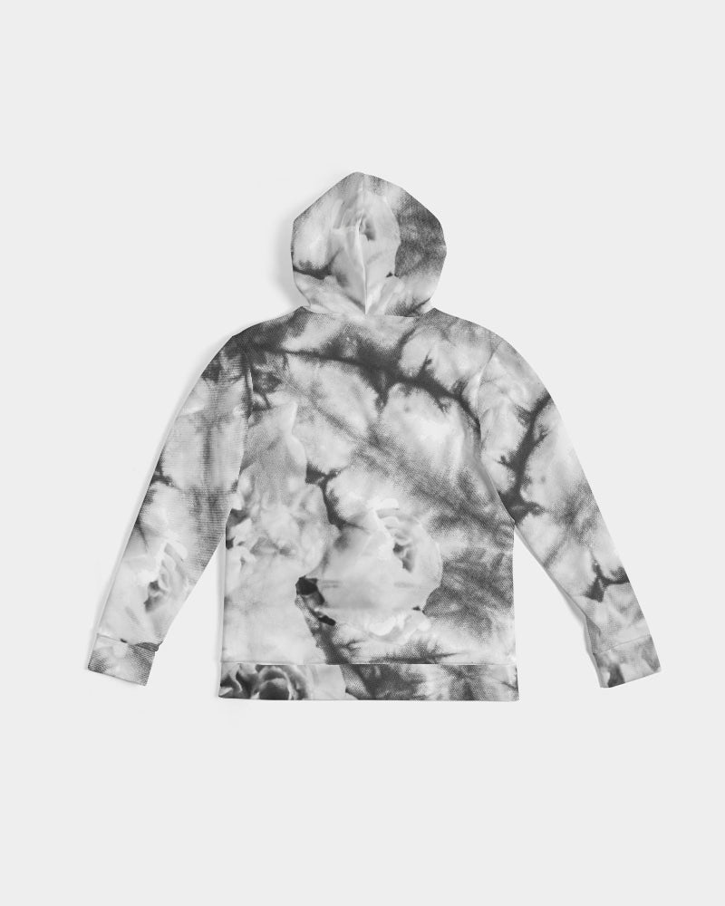 Gray Floral Evoblack Men's Hoodie