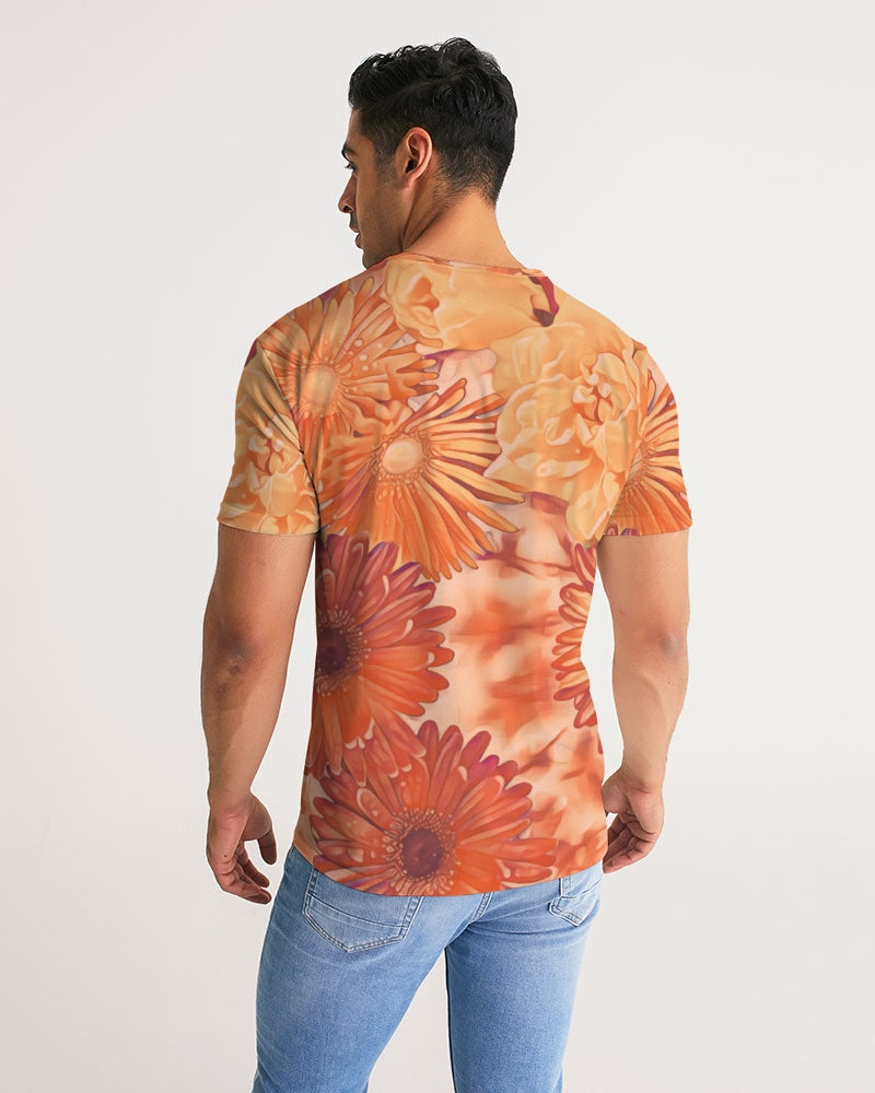 Orange Floral Evoblack Men's Tee