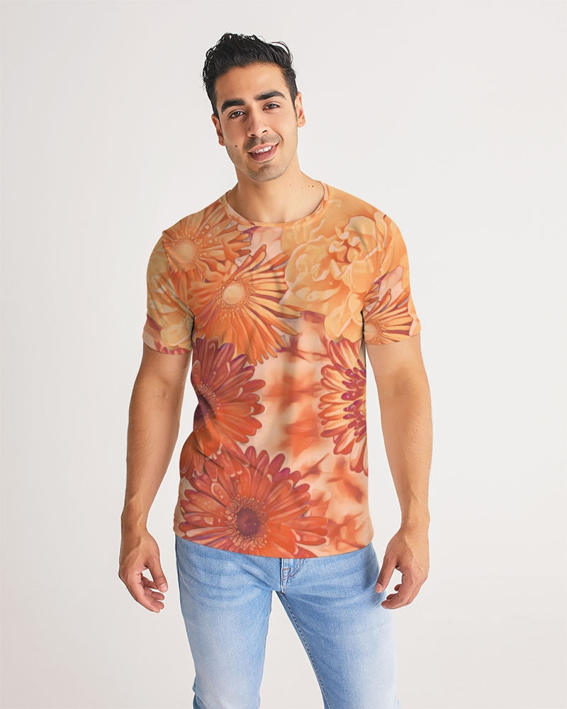 Orange Floral Evoblack Men's Tee