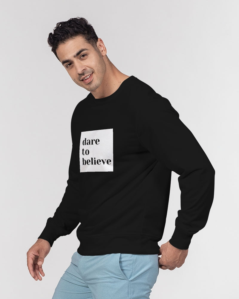 Dare To Believe Men's Classic French Terry Crewneck Pullover